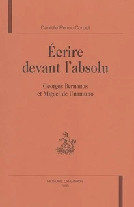 Ecrire devant l'absolu.