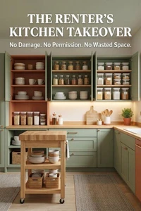The Renter's Kitchen Takeover: No Damage, No Permission, No Wasted Space