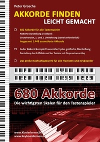 Peter Grosche - Akkorde finden leicht gemacht - Das große Nachschlagewerk für alle Keyboarder und Pianisten - mehr als 680 Akkorde im Überblick.