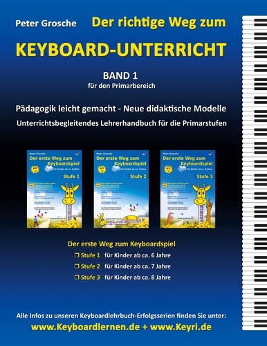 Der richtige Weg zum Keyboard-Unterricht - Band 1. Neue didaktische Modelle für den Primarbereich - Unterrichtsbegleitendes Lehrerhandbuch für die Keyboard-Lehrhefte: Der erste Weg zum Keyboardspiel - Stufe 1, 2 und 3