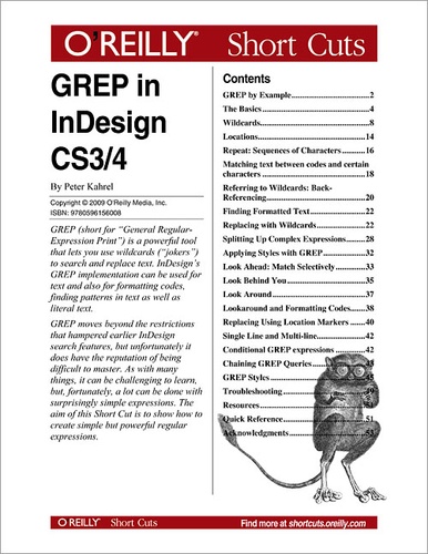 Peter Kahrel - GREP in InDesign.