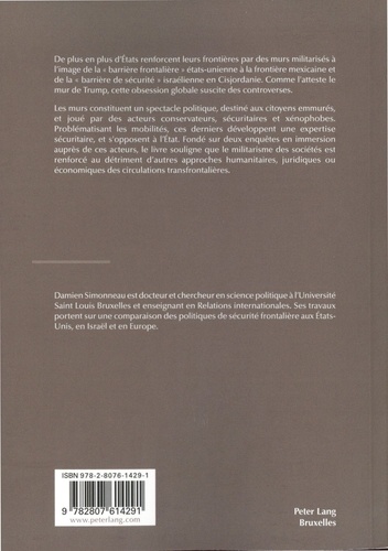 L'obsession du mur. Politique de militarisation des frontières en Israël et aux Etats-Unis
