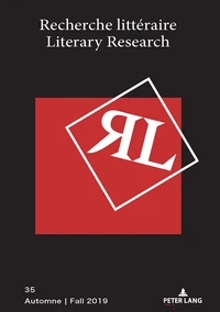 Recherche littéraire/Literary Research