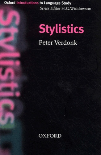 Peter Verdonk - Stylistics.