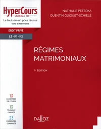 Régimes matrimoniaux