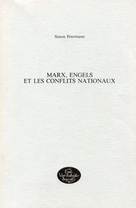 Marx, Engels Et Les Conflits Nationaux