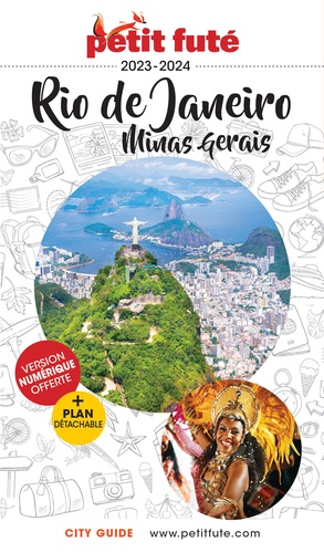 Petit Futé Rio de Janeiro, Minas Gerais  Edition 2023-2024 -  avec 1 Plan détachable