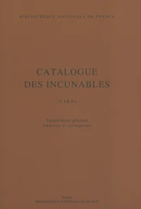 Catalogue des incunables (CIBN)