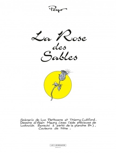 Johan Et Pirlouit Tome 17 : La Rose Des Sables