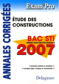 Etude des constructions Bac STI Génie électrotechnique