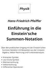 Einführung in die Einstein'sche Summen-Notation
