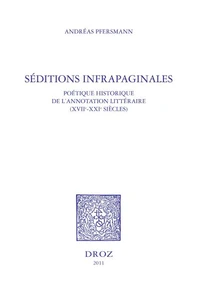 Séditions infrapaginales