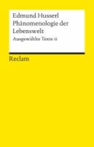 Phänomenologie der Lebenswelt - Ausgewählte Texte, 2.