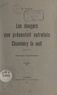 Philibert Falcoz - Les dangers que présentait autrefois Chambéry la nuit - Chronique chambérienne.
