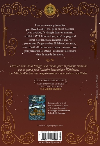 A la croisée des mondes Tome 3. Le Miroir d'ambre de Philip Pullman - Grand  Format - Livre - Decitre