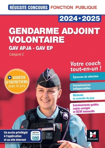 Gendarme adjoint volontaire GAV APJA - GAV EP. Catégorie C  Edition 2024-2025
