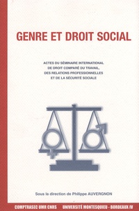 Philippe Auvergnon - Genre et droit social.