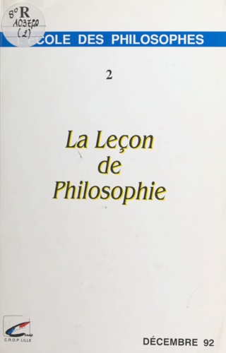 La leçon de philosophie (2). Décembre 92