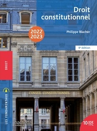 Téléchargement gratuit des fichiers ebook pdf Fondamentaux  - Droit constitutionnel 2022-2023 (French Edition) par Philippe Blachèr iBook CHM