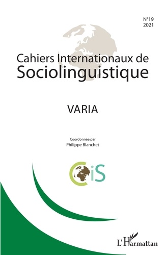 Philippe Blanchet - Cahiers internationaux de sociolinguistique - Varia.
