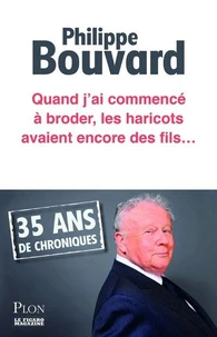 Quand j'ai commencé à broder, les haricots avaient encore des fils