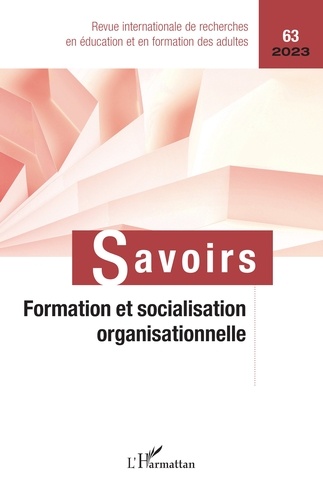 Formation et socialisation organisationnelle. 63