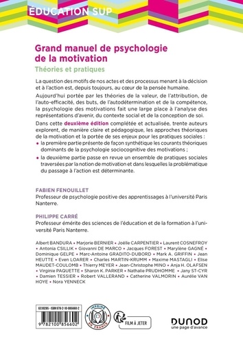 Grand manuel de psychologie de la motivation. Théories et pratiques 2e édition