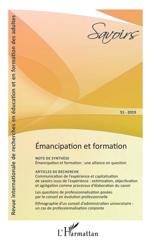 Philippe Carré - Savoirs N° 51/2019 : Emancipation et formation.
