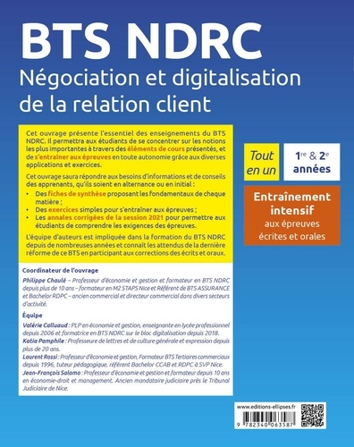 BTS NDRC Négociation et digitalisation de la relation client. Entraînement intensif aux épreuves écrites et orales