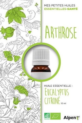 Le coffret Articulations. Huile essentiel d'eucalyptus citronné. Le flacon (10 ml) avec le guide pour l'utiliser