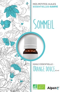 Philippe Chavanne - Le coffret Sommeil - Huile essentiel d'orange douce.  Le flacon (10 ml) avec le guide pour l'utiliser.