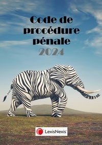 Philippe Conte - Code de procédure pénale - Jaquette éléphant zèbre.