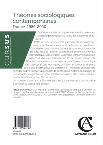 Théories sociologiques contemporaines. France, 1980-2020 4e édition