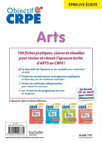 100 fiches efficaces pour bien réviser. Arts. Education musicale - Arts plastiques - Histoire des arts  Edition 2024