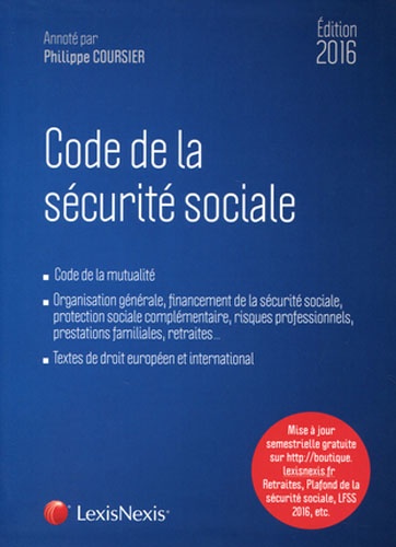 Philippe Coursier - Code de la sécurité sociale.