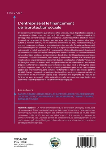 L'entreprise et le financement de la protection sociale