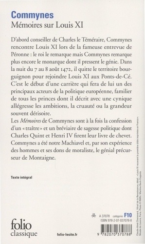 Mémoires sur Louis XI