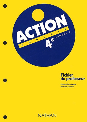 Anglais 4eme Lv1 Action Fichier Du Professeur De Philippe Dominique Livre Decitre