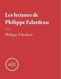 Philippe Falardeau - Les lectures de Philippe Falardeau.