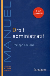 Philippe Foillard - Droit administratif 2011-2012.