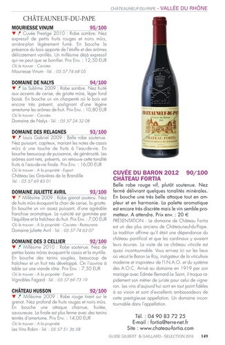 Guide des vins Gilbert & Gaillard  Edition 2016