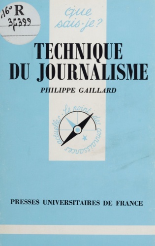 Technique du journalisme 7e édition