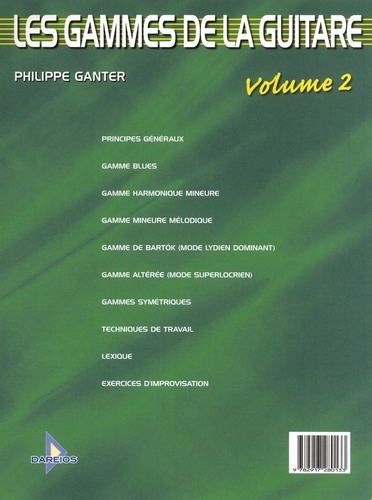 Les Gammes de la Guitare. Volume 2  avec 1 CD audio