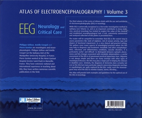 Atlas of Electroencephalography. Volume 3, Neurology and critical care