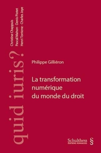 Philippe Gilliéron - La transformation numérique du monde du droit.