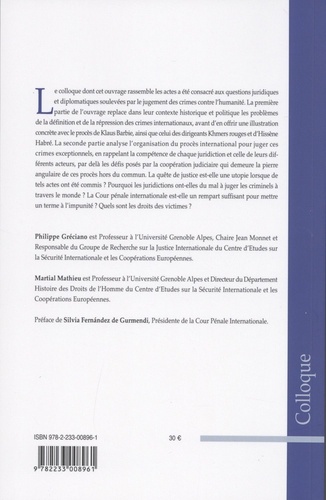 Juger les crimes contre l'humanité : les leçons de l'histoire