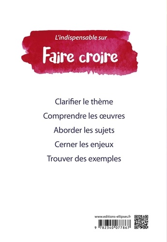 L'indispensable sur Faire croire. Epreuve de français/philosophie prépas scientifiques  Edition 2024-2025