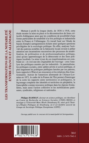 Les transformations de la notabilité entre France et Allemagne. L'industrie faïencière à Sarreguemines (1836-1918)