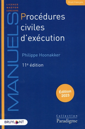 Procédures civiles d'exécution  Edition 2023