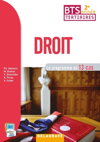 Philippe Idelovici - Droit BTS tertiaires 2e année - Le programme en 13 cas.